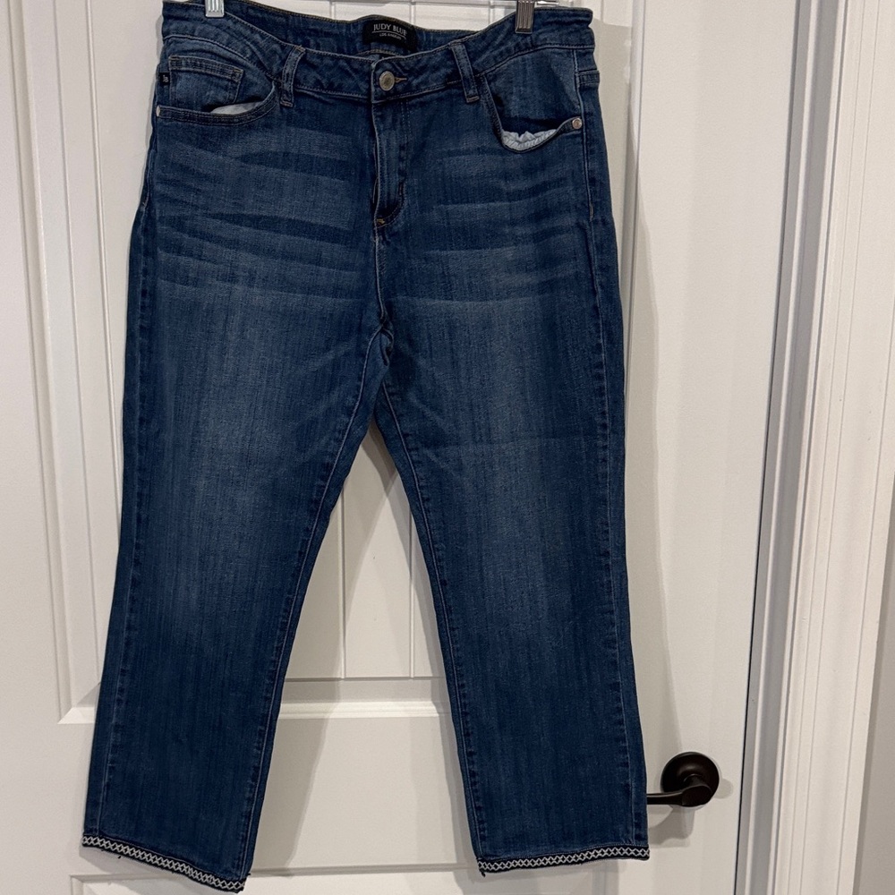 Judy Blue Women's Dark Blue Ankle Jeans